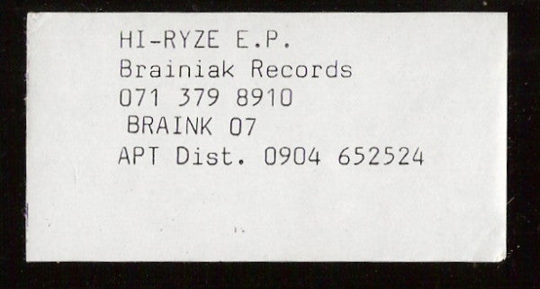 Hi-Ryze : Hi-Ryze EP (12", EP, W/Lbl)