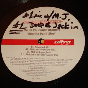 Mr. On vs. Jungle Brothers : Breathe Don't Stop (12")
