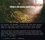 the album cover for Mujician - Theres No Going Back Now