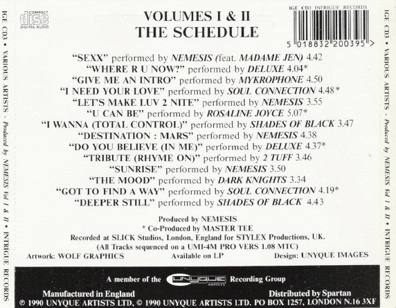 Various : Produced By Nemesis Volumes I & II (CD, Comp)