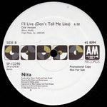 Nita* : I'll Live (Don't Tell Me Lies) (12", Promo)