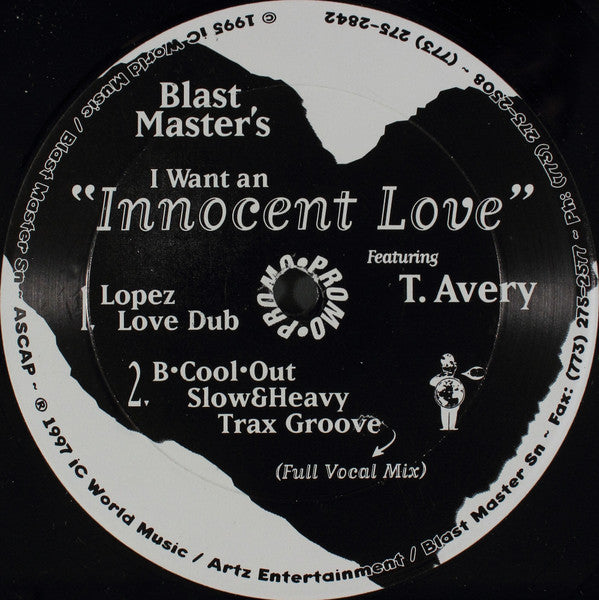 Blast Master's : I Want An Innocent Love (12", Promo)