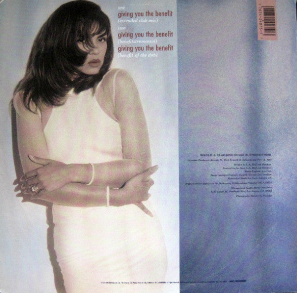 Pebbles : Giving You The Benefit (12", Single, Glo)