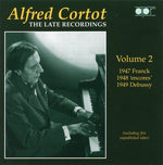 the album cover for ALFRED CORTOT - Late Recordings 2