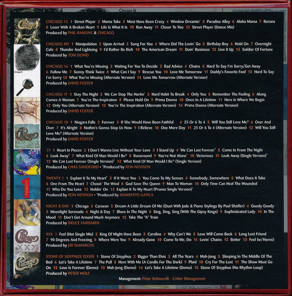 Chicago (2) : The Studio Albums 1979-2008 (CD, Album, RE, RM + CD, Album, RE, RM + CD, Album,)