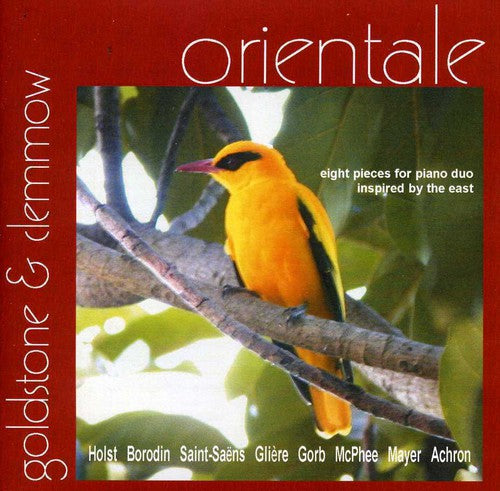 the album cover for Anthony Goldstone - Orientale: Music for Piano Duo Inspired By East