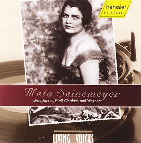 the album cover for META SEINEMEYER - Meta Seinemeyer Sings Puccini Verdi Giordano Wagner