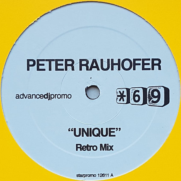 Peter Rauhofer : Unique (12", S/Sided, Promo)
