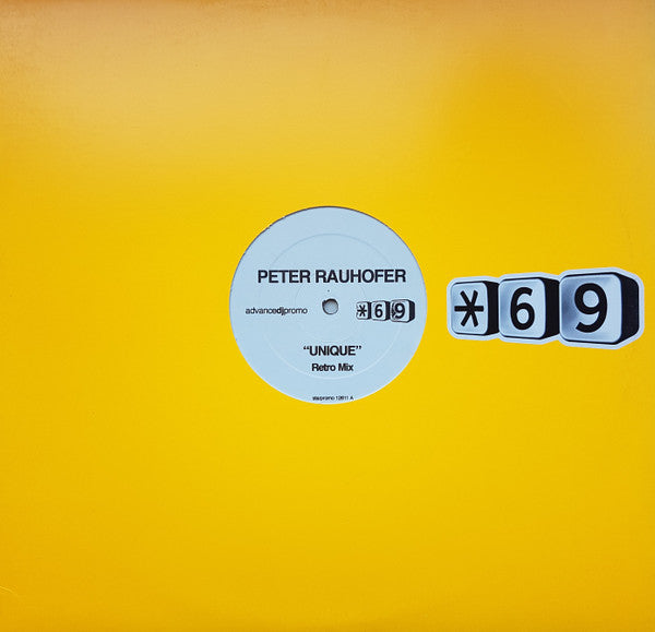 Peter Rauhofer : Unique (12", S/Sided, Promo)
