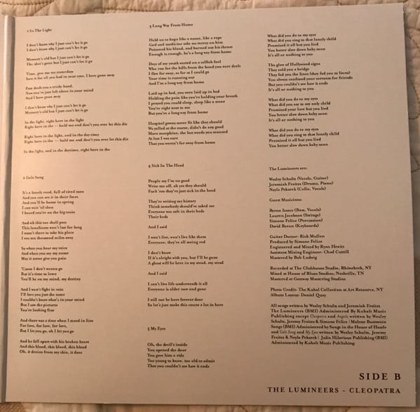 The Lumineers : Cleopatra (LP, Album, 180)