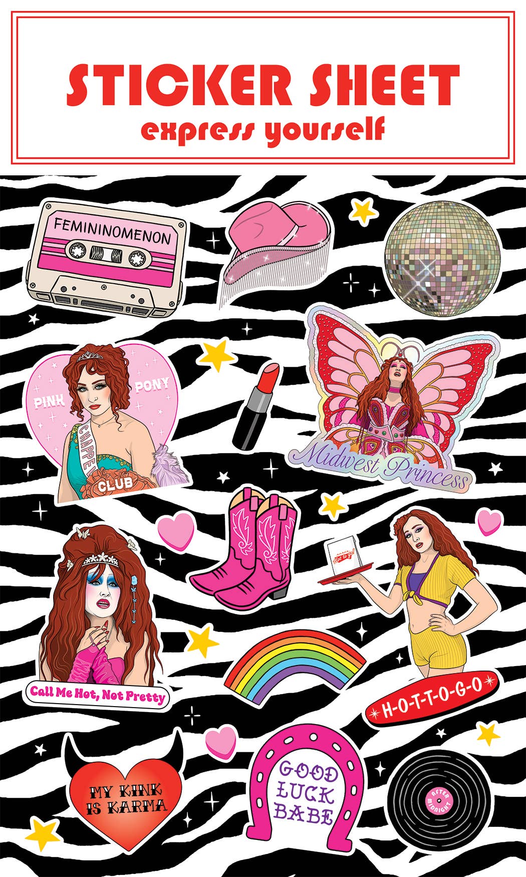 Chappell Roan - Pink Pony Club Sticker Sheet