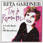 the album cover for Rita Gardner - Try to Remember