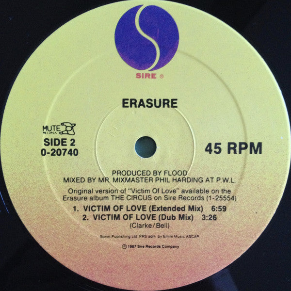 Erasure : Victim Of Love(12", Maxi, Ltd)