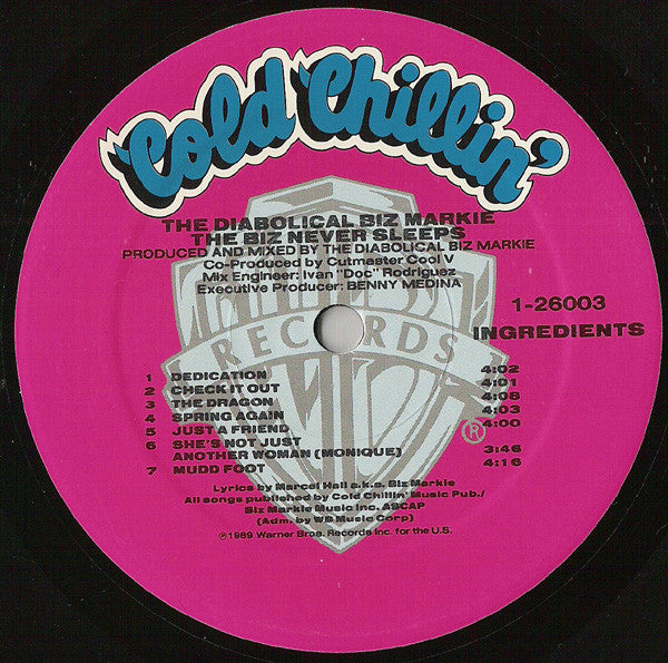 The Diabolical Biz Markie* : The Biz Never Sleeps (LP, Album)