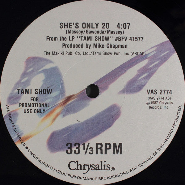 Tami Show : She's Only Twenty (12", Promo)