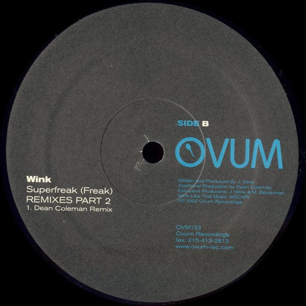 Wink* : Superfreak (Freak) Remixes Part 2 (12")