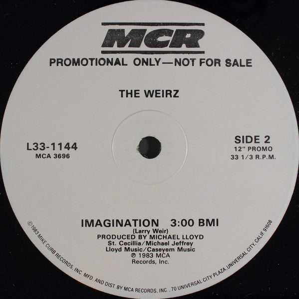 The Weirz : Imagination (12", Promo)