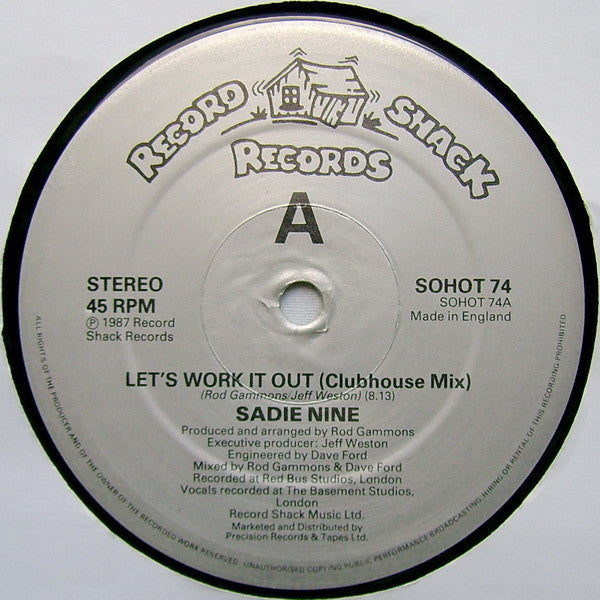 Sadie Nine : Let's Work It Out (12")