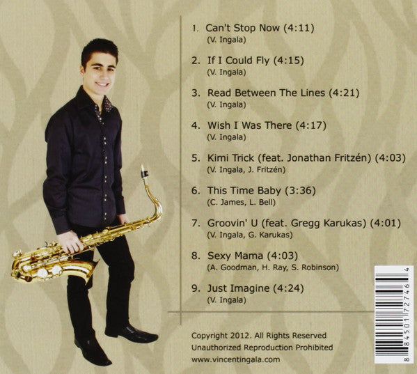 Vincent Ingala : Can't Stop Now (CD, Album)