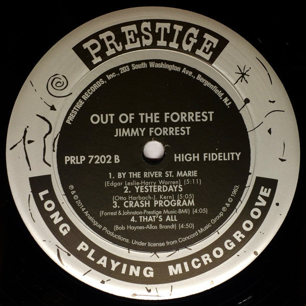 Jimmy Forrest : Out Of The Forrest (LP, Album, Ltd, RE, RM, 200)
