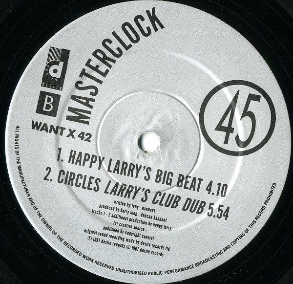 Masterclock : Circles (12")