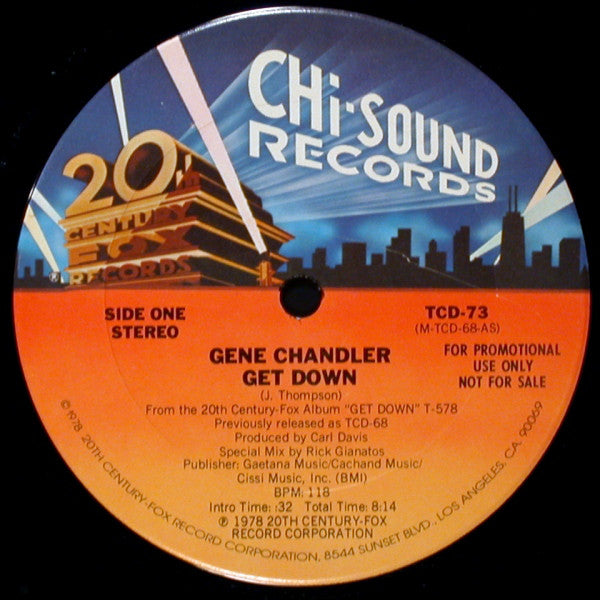 Gene Chandler / Edwin Starr : Get Down / Contact (12", Promo)