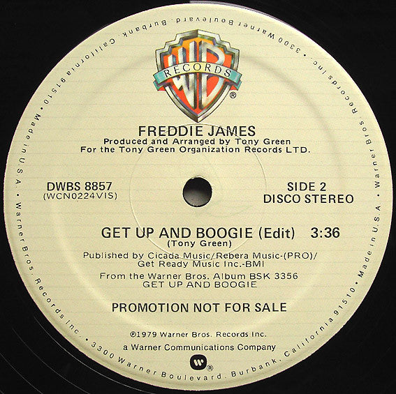 Freddie James : Get Up And Boogie (12", Promo)