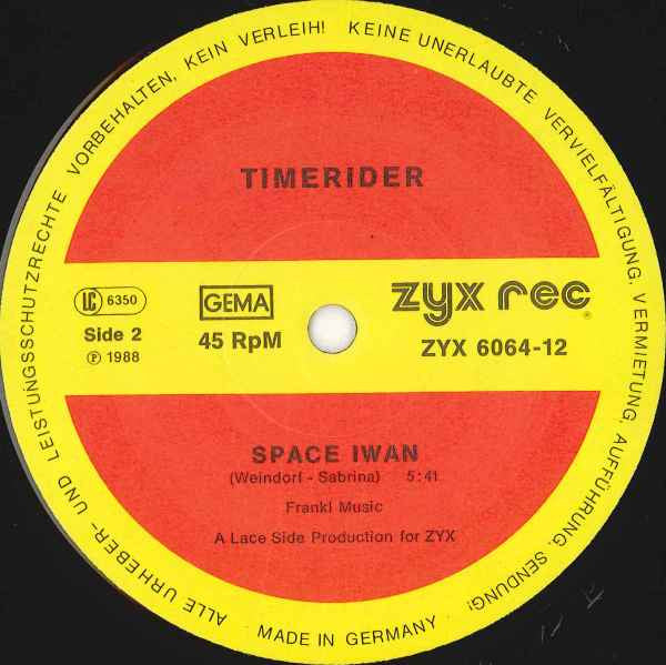 Timerider : Invader / Space Iwan (12")