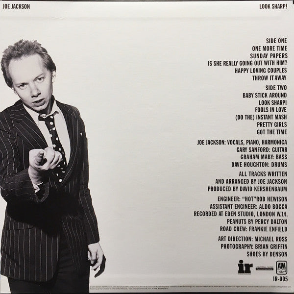 Joe Jackson : Look Sharp! (LP, Album, RE, 180)