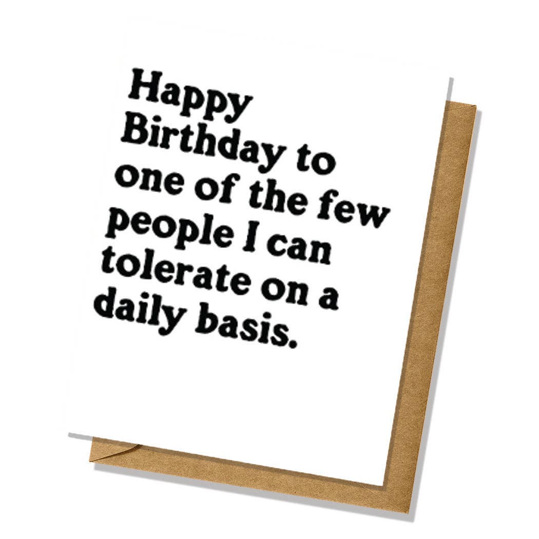 "One of the Few" Birthday Card