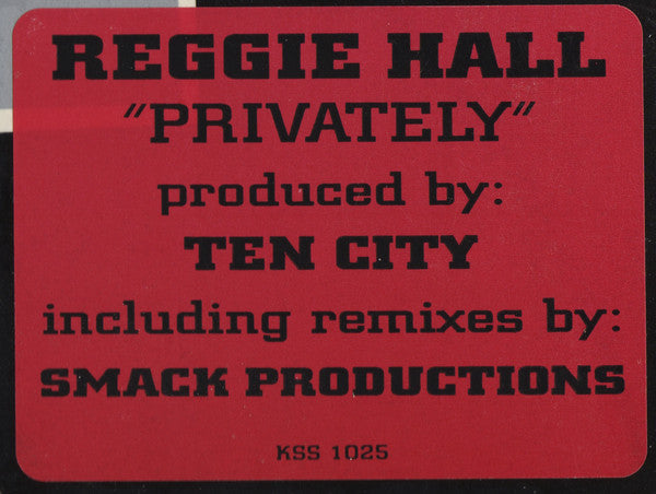 Reggie Hall : Privately (12")