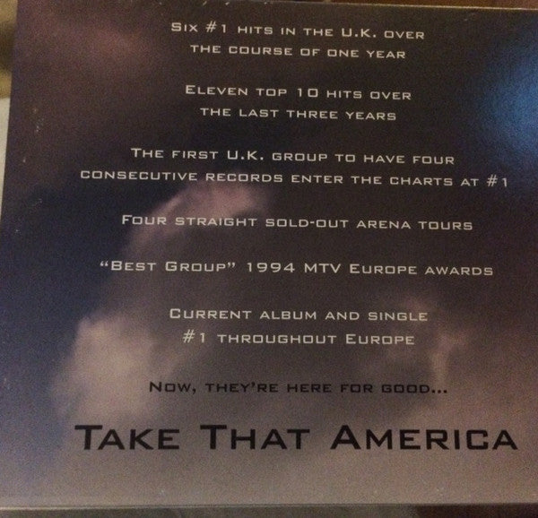 Take That : Back For Good (CD, Single, Promo)