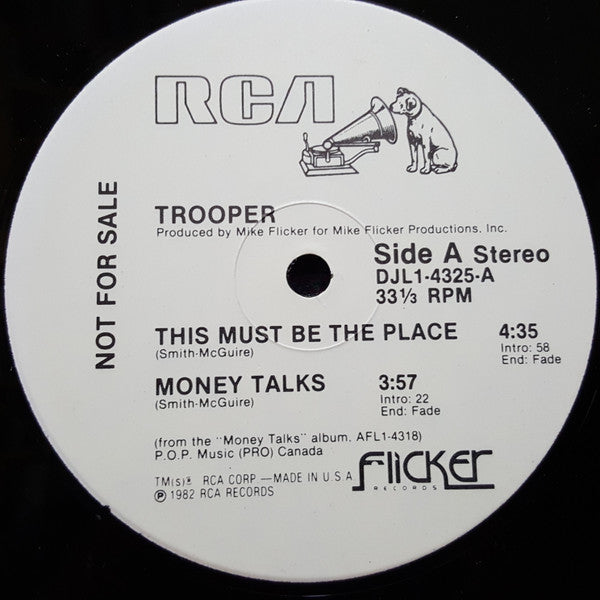 Trooper (4) : This Must Be The Place / Money Talks (12", Single)