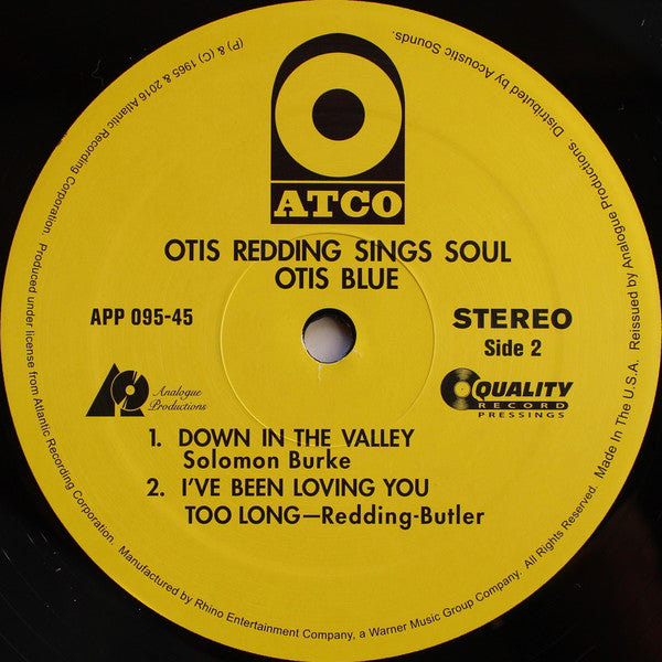 Otis Redding : Otis Blue / Otis Redding Sings Soul (2x12", Album, RE, RM, 200)