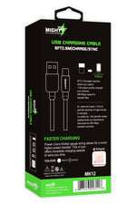 Mighty Fast Charging 5FT Type-C Cable Black MK12