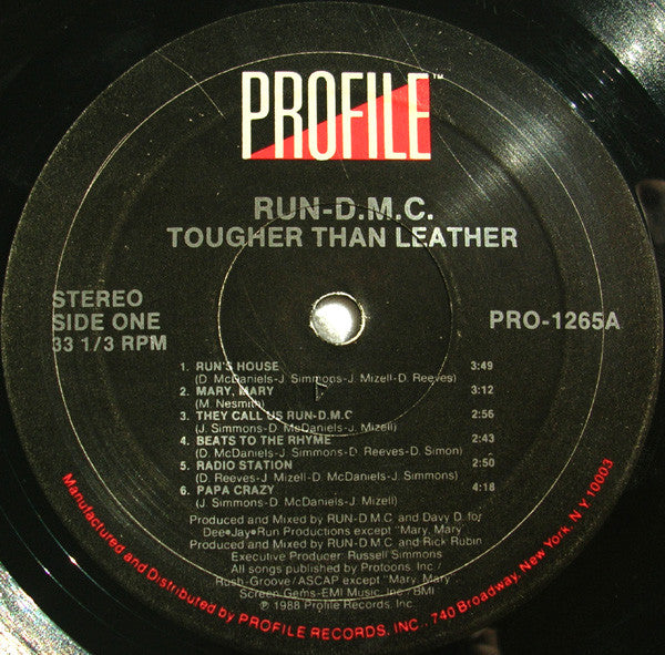 Run-DMC : Tougher Than Leather (LP, Album, All)