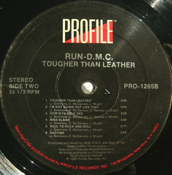 Run-DMC : Tougher Than Leather (LP, Album, All)
