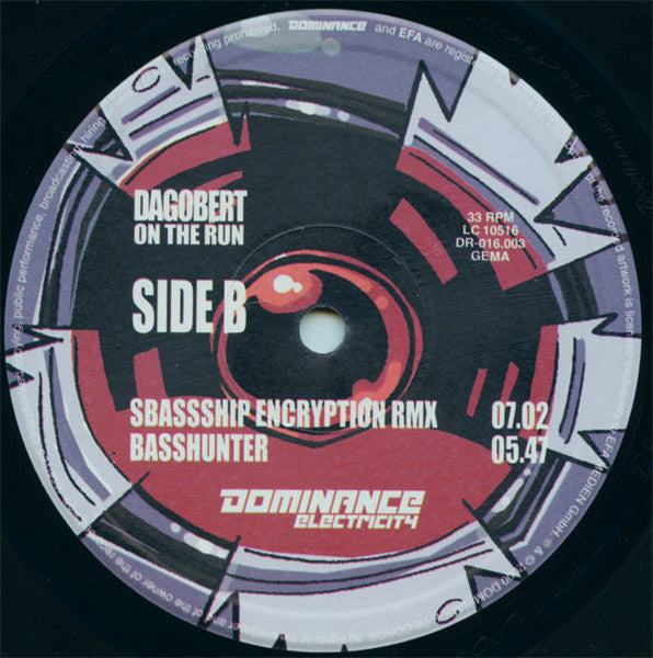 Dagobert : On The Run (12")