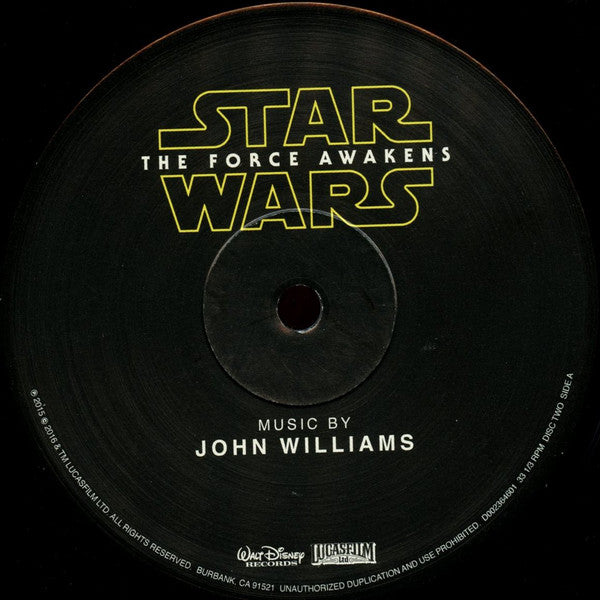 John Williams (4) : Star Wars: The Force Awakens (Original Motion Picture Soundtrack) (2xLP, Album, Etch)