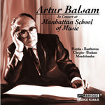 the album cover for Artur Balsam - Artur Balsam in Concert at Manhattan School of Music
