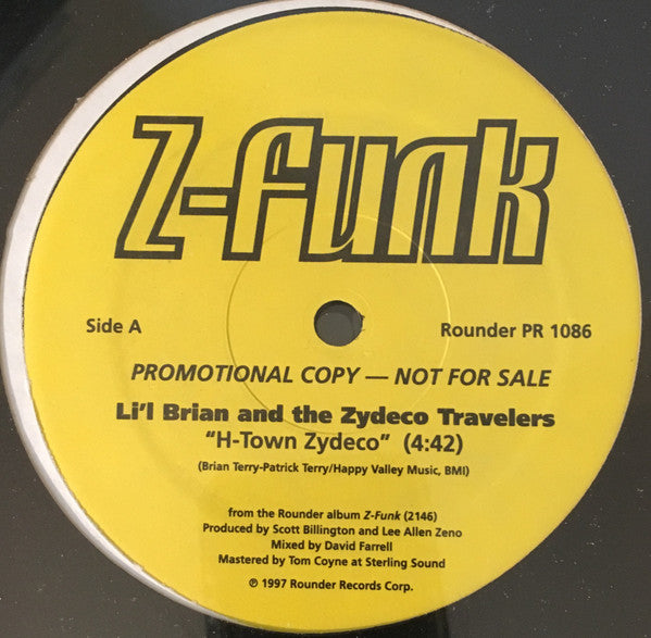 Lil' Brian And The Zydeco Travelers : H-Town Zydeco / Back Up And Try It Again - (Special "Just Do It Again" Dance Mix) (12", Single)