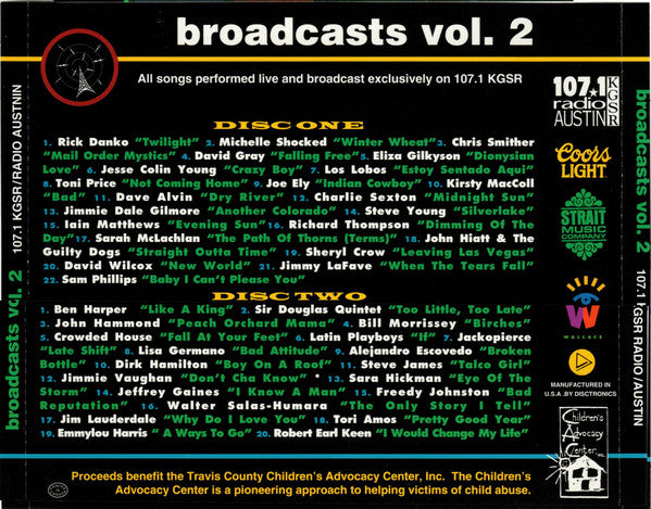 Various : Broadcasts Vol. 2 (2xCD, Ltd, Transcription)