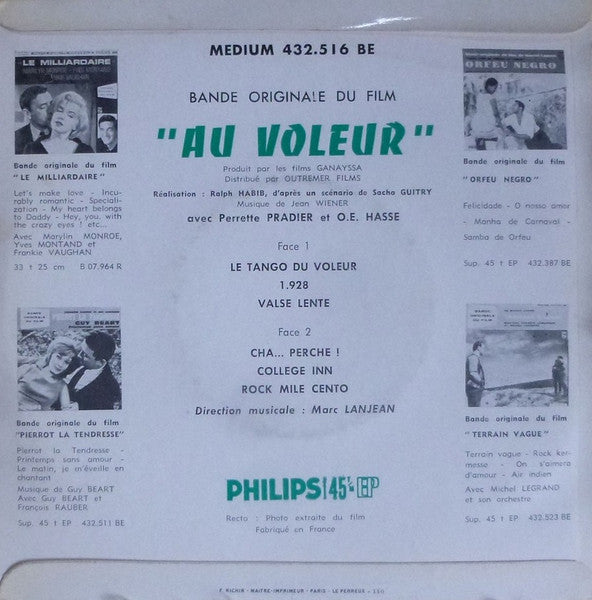 Jean Wiener : Au voleur (7", EP)