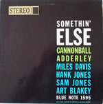 Cannonball Adderley, Miles Davis, Hank Jones, Sam Jones, Art Blakey : Somethin' Else (LP, Album)