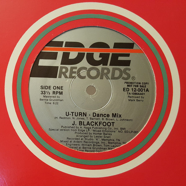 J. Blackfoot : U-Turn (12", Promo)