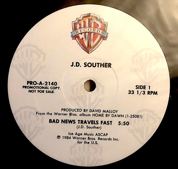 J.D. Souther* : Selections From Home By Dawn (12", Single, Promo)