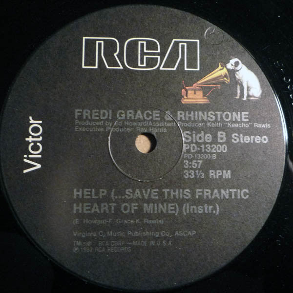 Fredi Grace & Rhinstone* : Help (...Save This Frantic Heart Of Mine) (12")