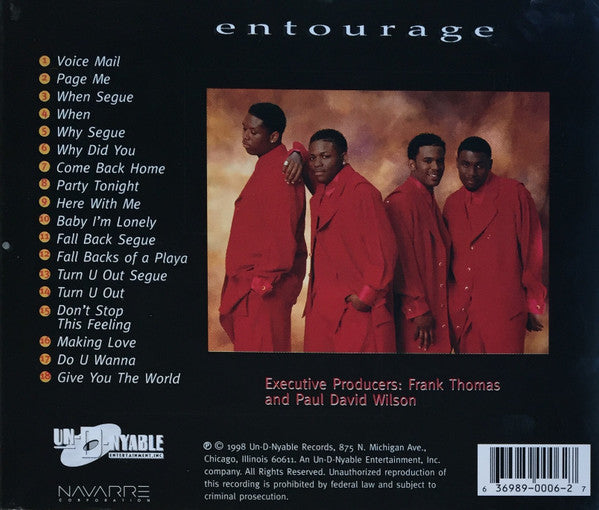 Entourage (2) : The Fall Backs Of A Playa (CD, Album)