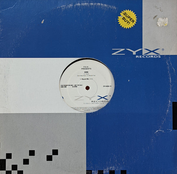 F.O.X. : Boing (12", Promo)