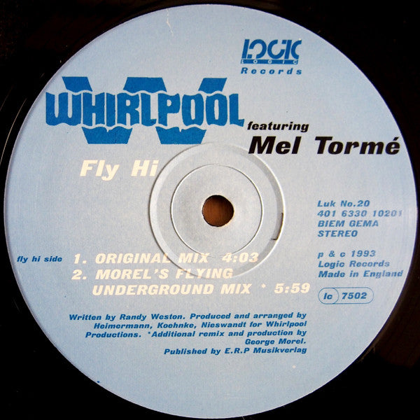 Whirlpool* Featuring Mel Tormé : Fly Hi / Gimme (12")
